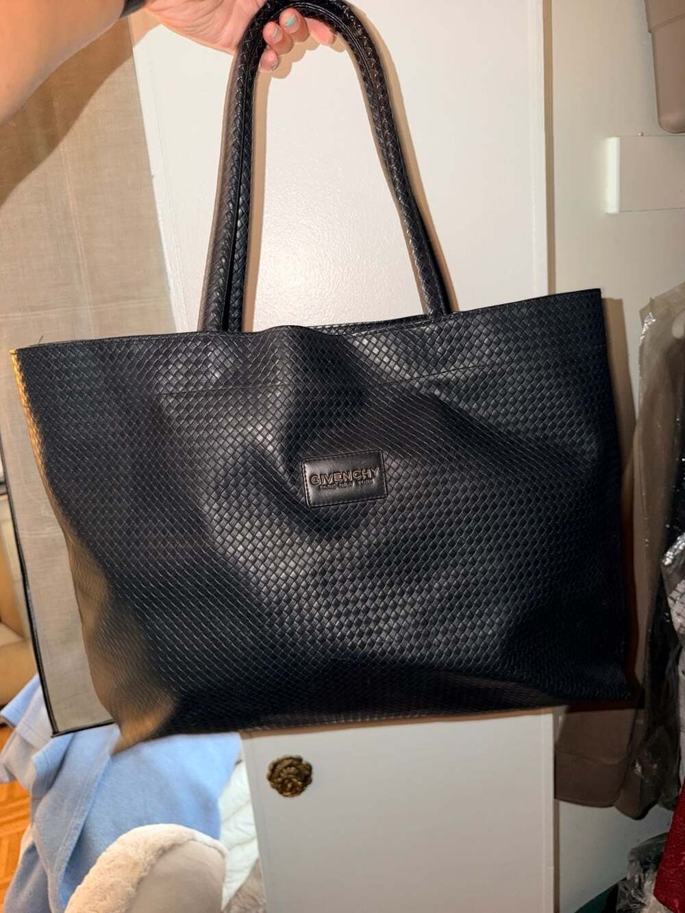 Givenchy Woven Tote Bag Black